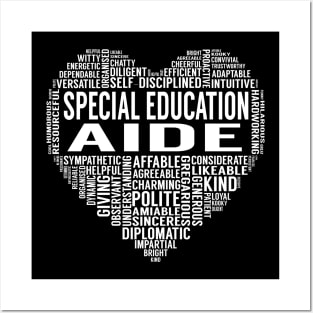 Special Education Aide Heart Posters and Art